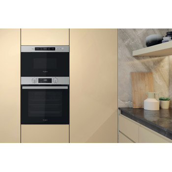 Whirlpool Мікрохвильова піч Вбудований (-а) MBNA910X Нержавіюча сталь Електронне 22 Мікрохвильова піч 750 Lifestyle frontal