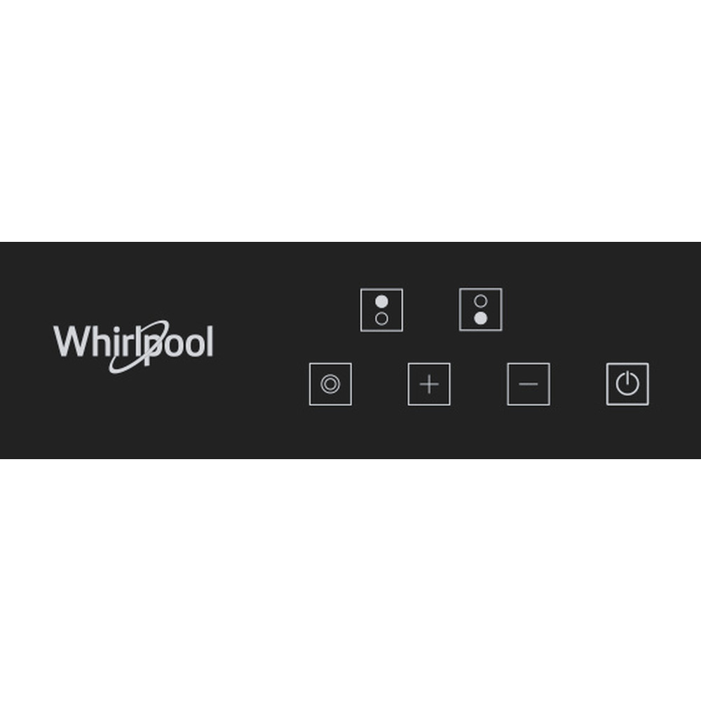 Whirlpool Encimera WRD 6030 B Negro Radiant vitroceramic Control panel