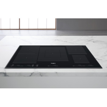 Whirlpool Table de cuisson WT 1090 BA Noir Induction vitroceramic Lifestyle frontal top down