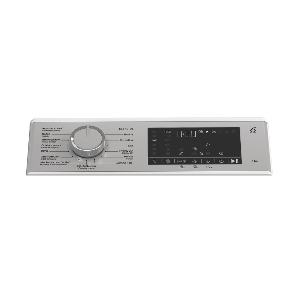 Whirlpool Pračka Volně stojící TW622DSFCCS Bílá Vrchem plněná B Program
