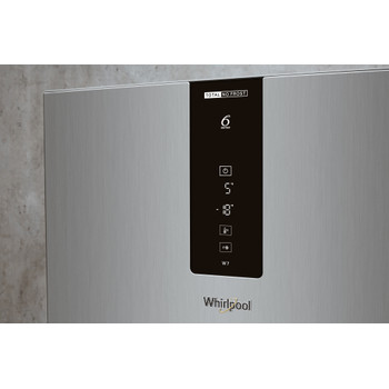 Whirlpool Hűtő/fagyasztó kombináció Szabadonálló W7 821O OX H Optic Inox 2 doors Lifestyle control panel