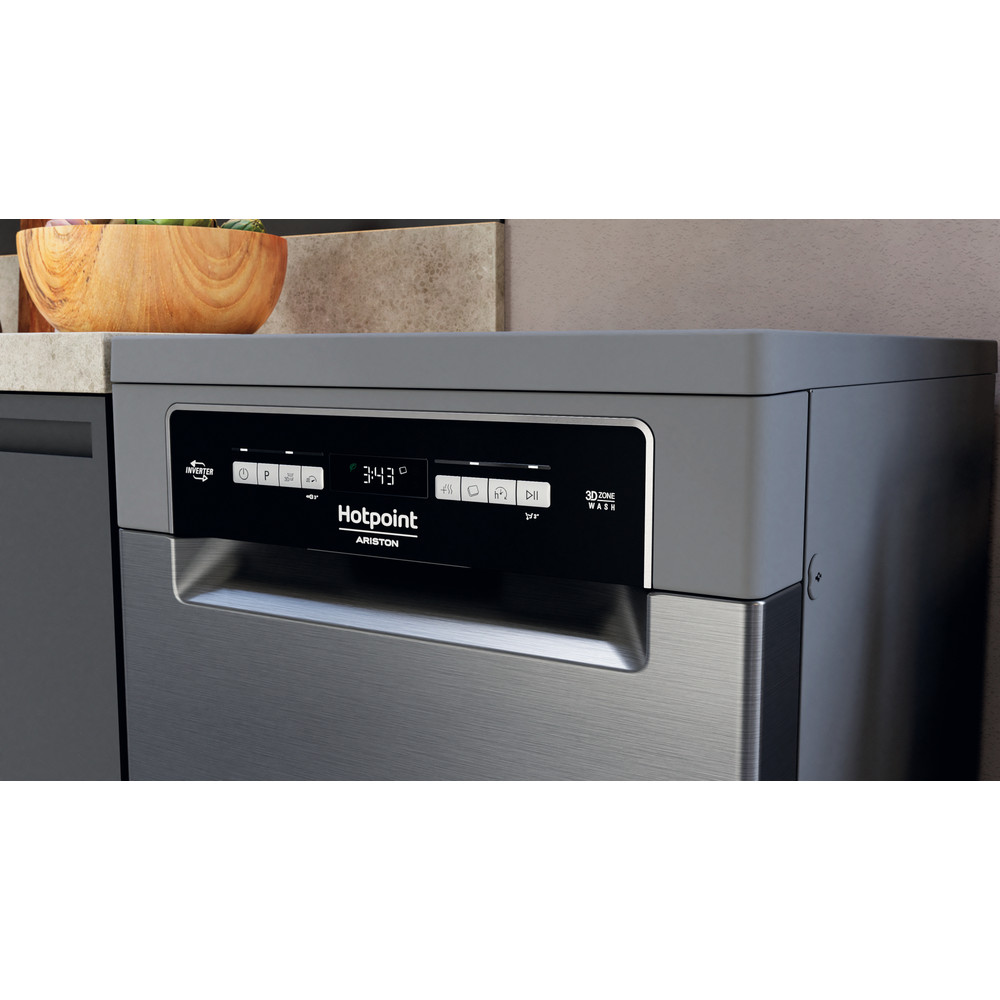 Hotpoint_Ariston Съдомиялна машина Свободностоящ HSFO 3T235 WC X Свободностоящ D Lifestyle control panel