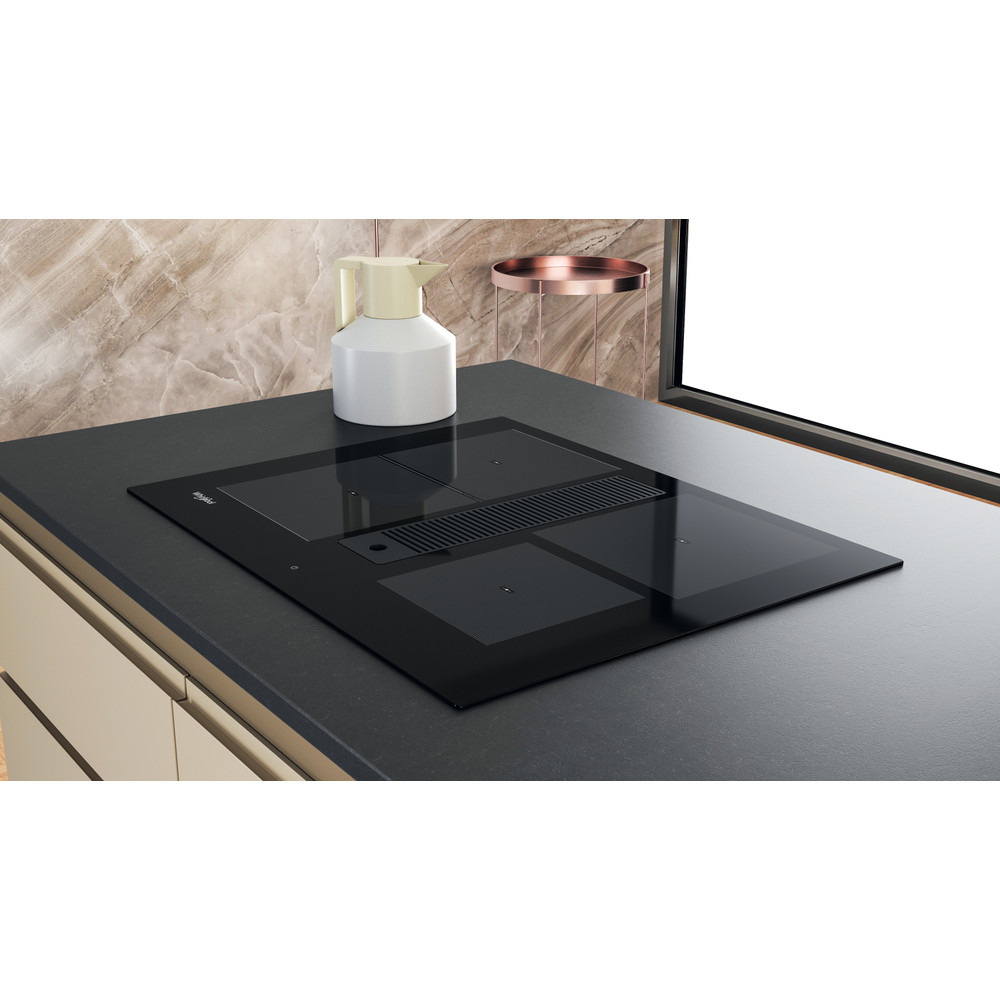 Whirlpool Venting cooktop WVH 1065B Zwart Lifestyle perspective