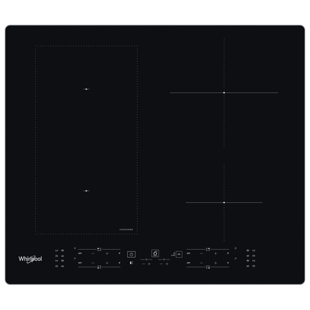 Whirlpool Főzőlap WL B5860 AL Fekete Induction vitroceramic Frontal