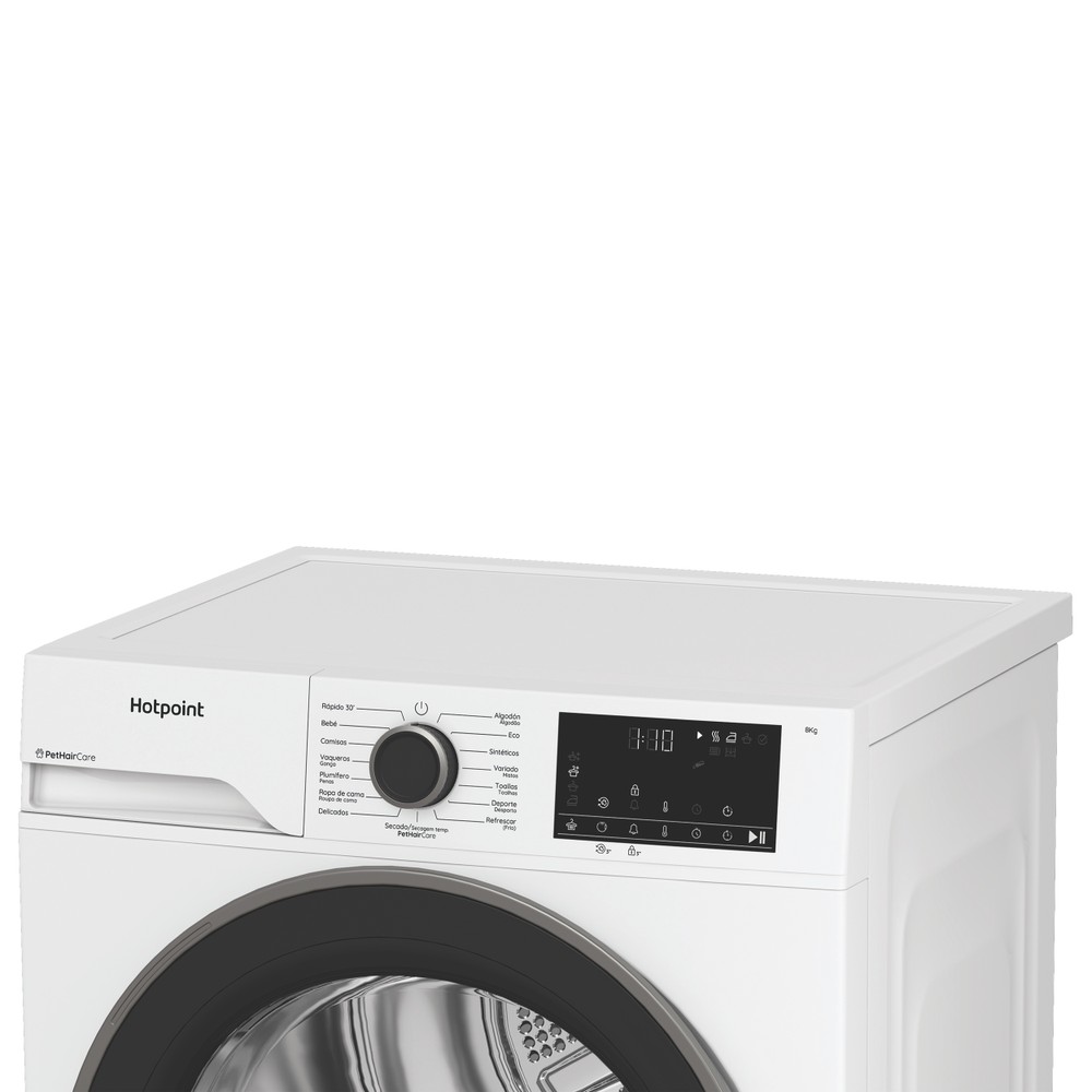 Hotpoint Secadora C HSD 83M WBS SPT Blanco Lifestyle control panel