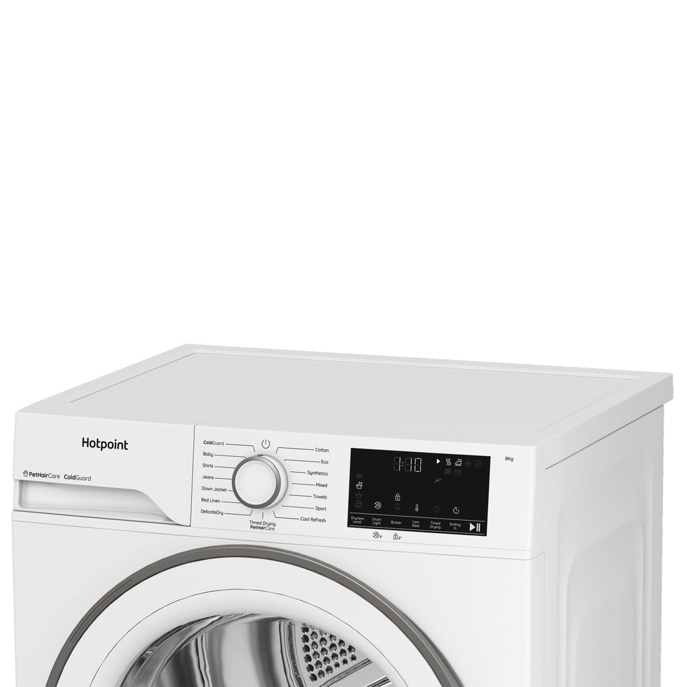 Hotpoint Dryer HHD D80 WW IRE White Lifestyle control panel