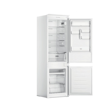Whirlpool Combiné réfrigérateur congélateur Encastrable WHC18 T111 Blanc 2 portes Perspective open