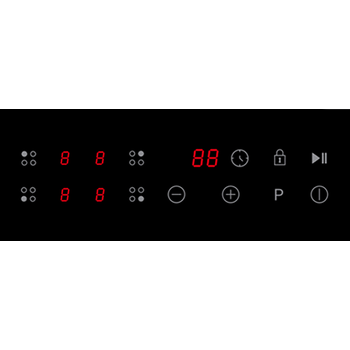 Indesit Placa IS F 18Q60 NE Preto Induction vitroceramic Control panel