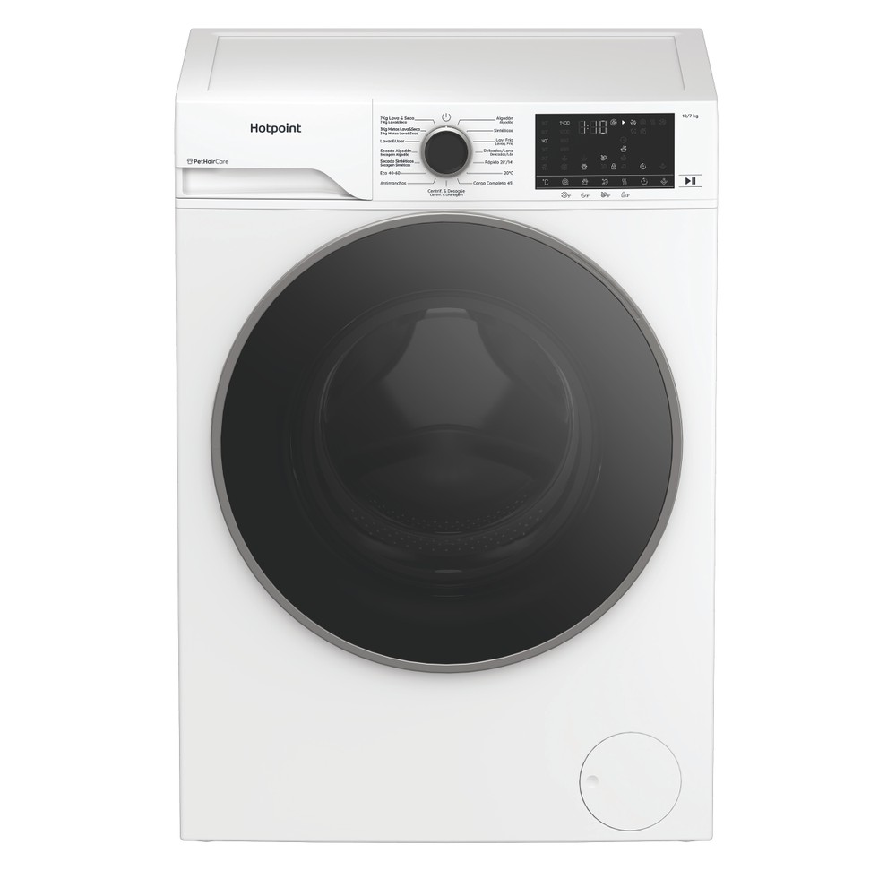 Hotpoint Máquina de lavar e secar roupa Livre Instalação HBD 1781 SPT Branco Carga Frontal Frontal