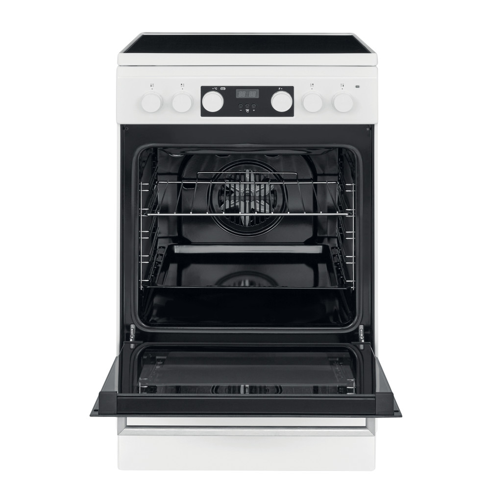 Whirlpool Tűzhely WS5V8CCW/E Fehér Electrical Frontal open