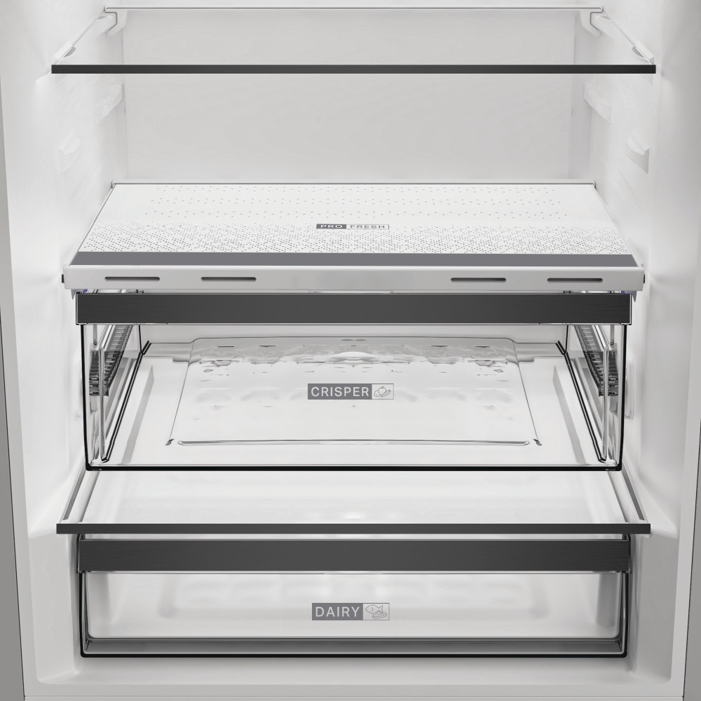 Whirlpool Kombinovaná chladnička s mrazničkou Voľne stojace WHK2 6493 X5E New Silver – ARC 1035 2 doors Drawer